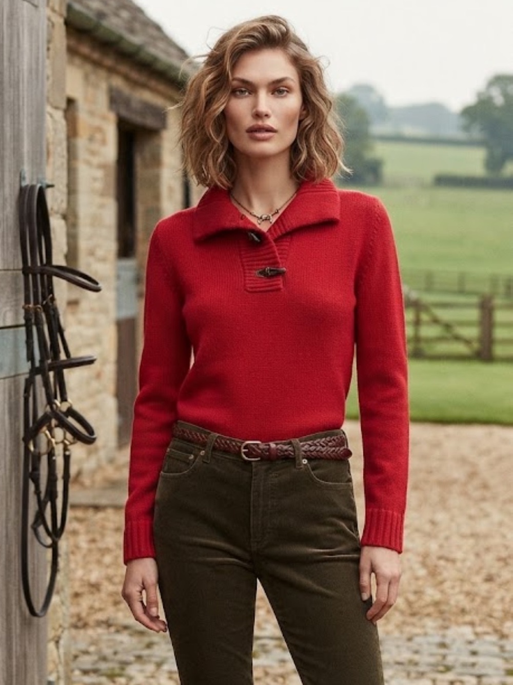 Ralph Lauren Jeans Women’s Red Cotton Sweater